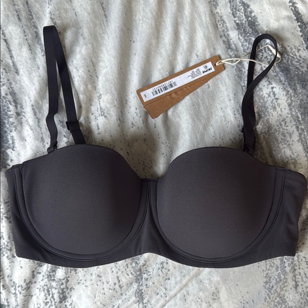 SKIMS Black T-Shirt Bra with Molded Cups